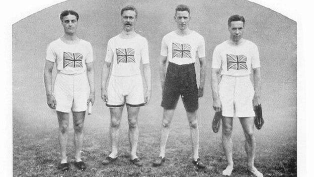 Great Britain 4 x 100m relay team, 1912 Olympic Games