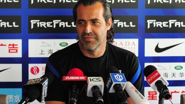 Shanghai Shenhua coach Sergio Batista