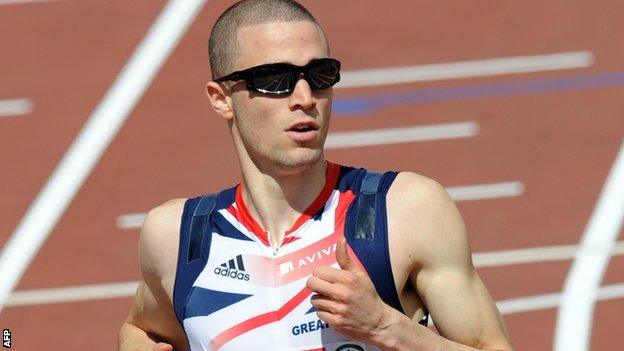 British sprinter Danny Talbot