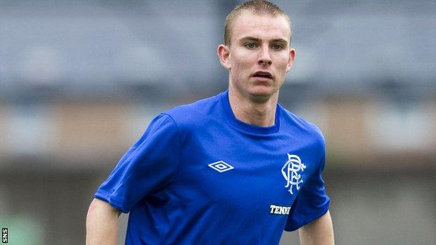 Andrew Mitchell in action for Rangers