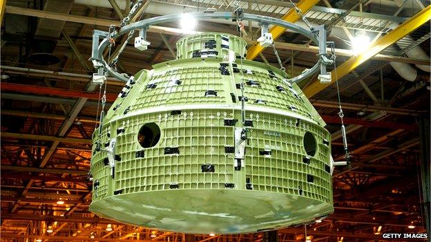 Orion space capsule shell