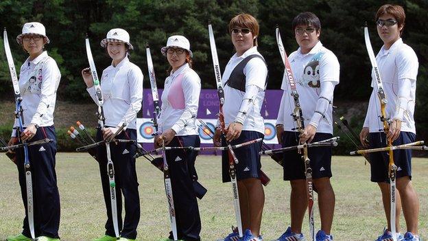 South Korea's London 2012 archers