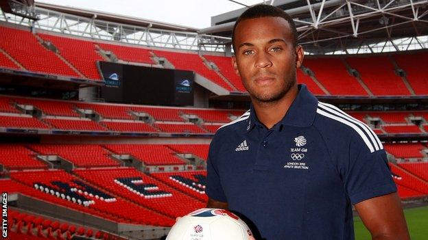 Ryan Bertrand is unveiled as a member of Team GB at Wembley