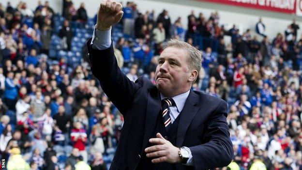 Rangers manager Ally McCoist