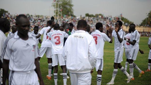 South Sudan footballers