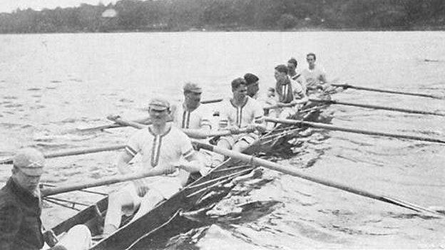 1912 Leander crew at Stockholm Olympics