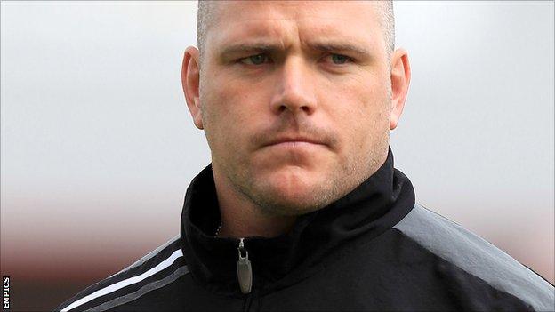 Morecambe manager Jim Bentley