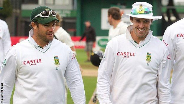 Mark Boucher and AB de Villiers