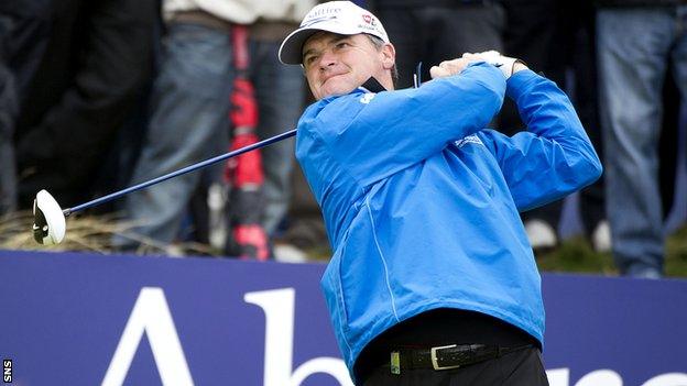 Paul Lawrie in action at Castle Stuart