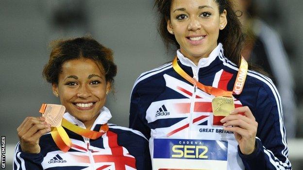 Jazmin Sawyers and Katarina Johnson-Thompson