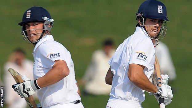 Jonathan Trott and Alastair Cook