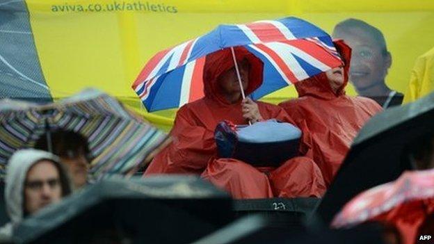 Athletics spectators at Crystal Palace