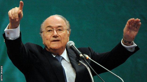 Fifa president Sepp Blatter