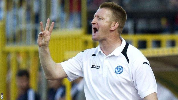 St Johnstone manager Steve Lomas