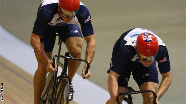 Philip Hindes and Chris Hoy