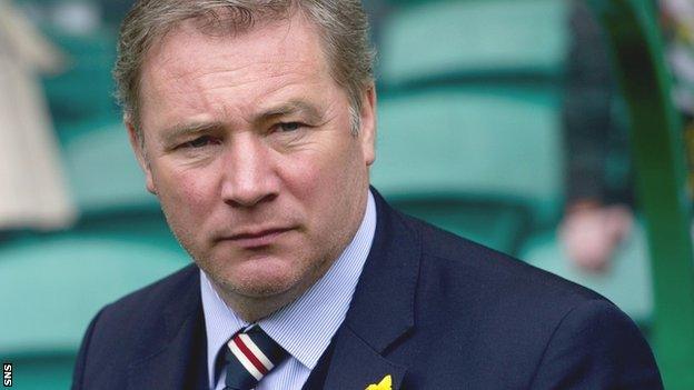 Rangers manager Ally McCoist