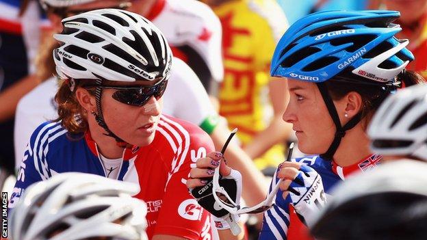 Nicole Cooke and Lizzie Armitstead