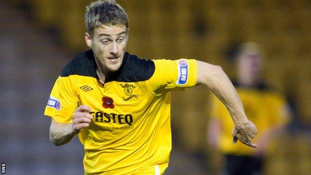 Rory Boulding in action for Livingston last season