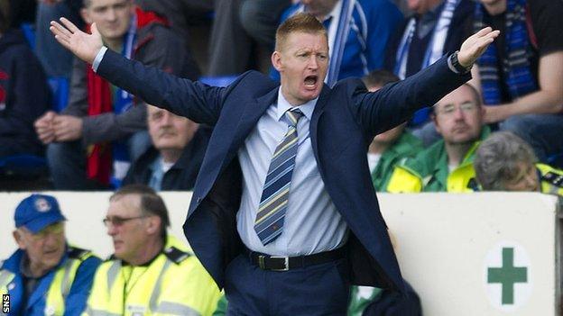 St Johnstone manager Steve Lomas