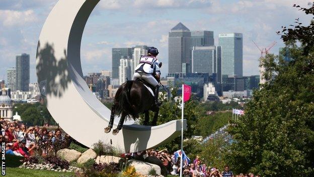 Nicola Wilson of Great Britain in the Equestrian