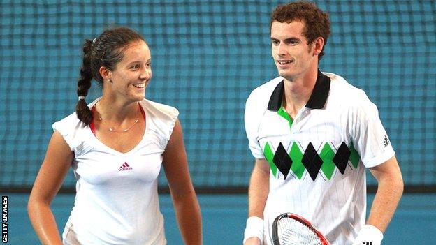 Laura Robson and Andy Murray