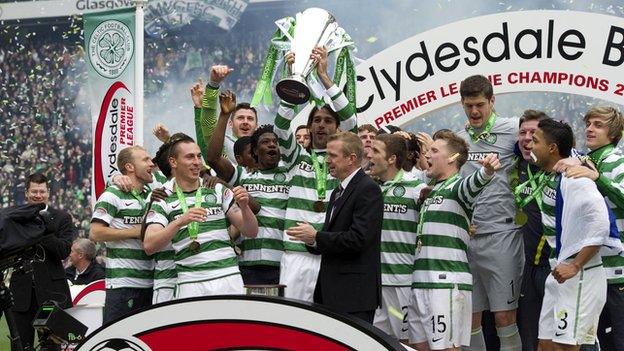 Celtic won the Scottish title last season