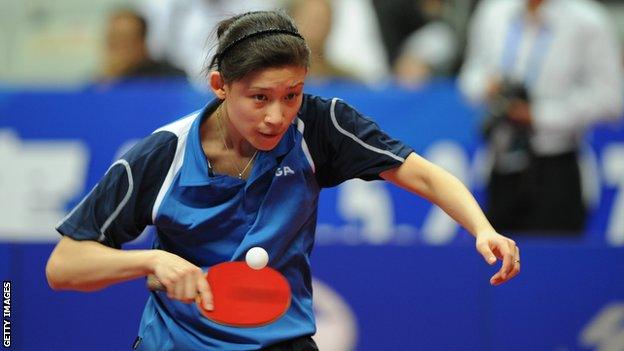 Table tennis player Na Liu