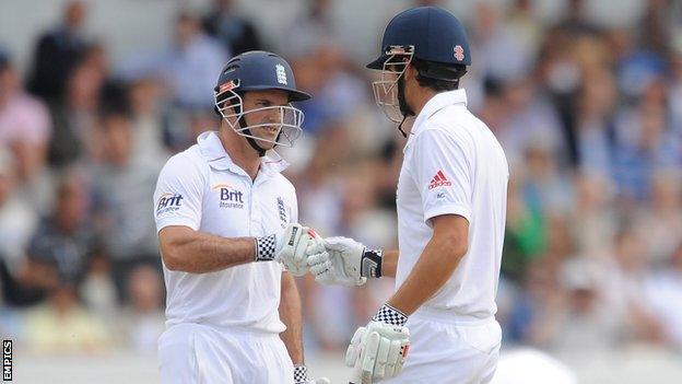 Andrew Strauss and Alastair Cook