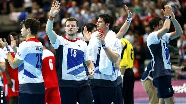 Great Britain's men's handball team