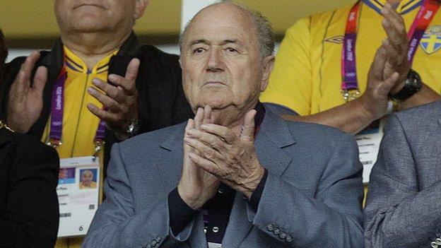 Fifa president Sepp Blatter