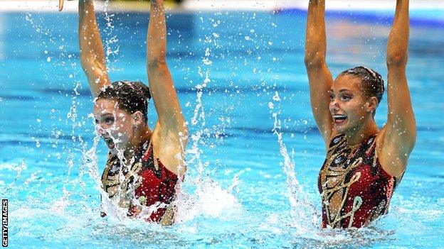 Olivia Federici and Jenna Randall