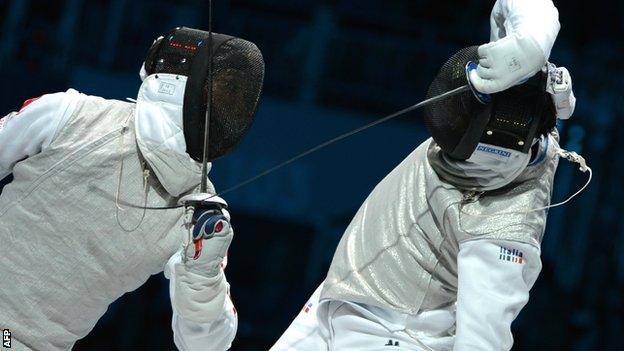 Japan's Chida Kenta and Andrea Cassara of Italy