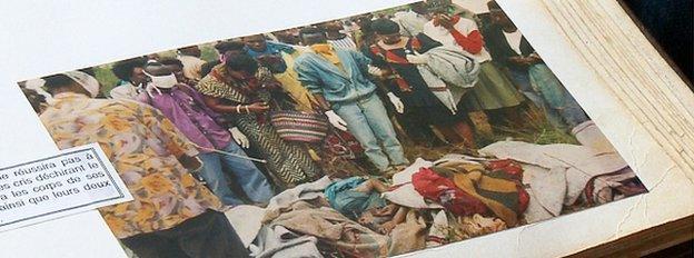 Rose Hakizimana's photo album documenting the massacre of Tutsis in Burundi in 1993