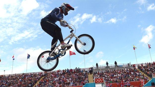 Shanaze Reade competing at London 2012