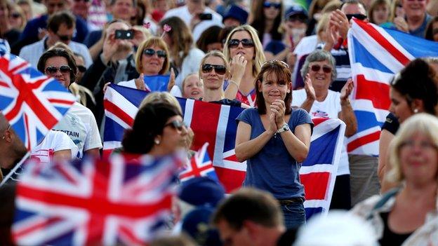 Crowds at 2012 Olympics