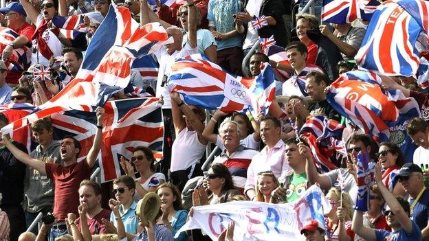 British fans at the London Olympics