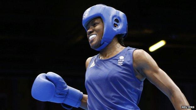 Nicola Adams wins the women's boxing event.