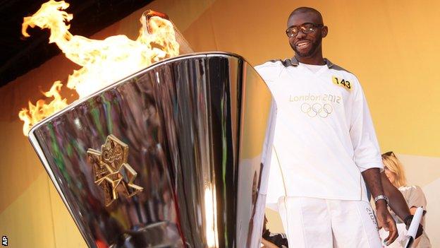 Fabrice Muamba, Olympic torch relay