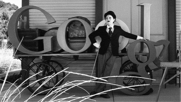 Google Doodle featuring Charlie Chaplin