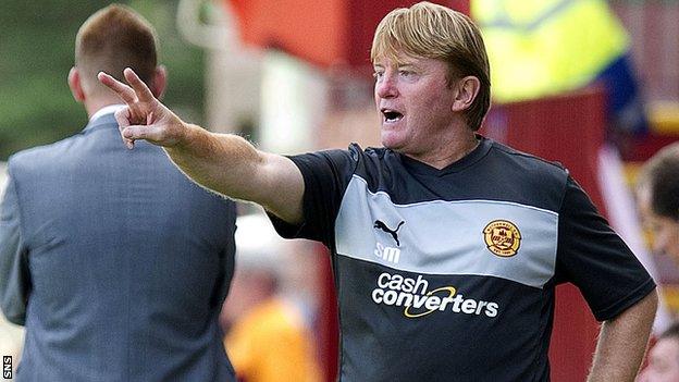 Motherwell manager Stuart McCall