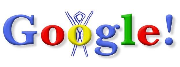 Burning man Google doodle