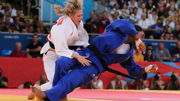 Gemma Gibbons wins a judo medal for GB