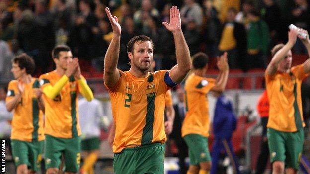 Lucas Neill will captain Australia at Easter Road