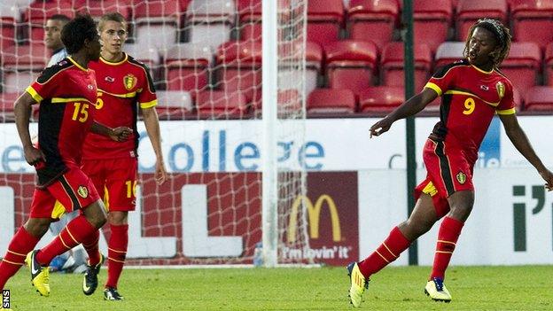 Ziggy Badibanga (right) scored the only goal at East End Park