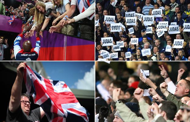 The contrasting responses to Olympians and footballers