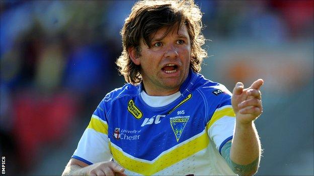 Warrington Wolves half-back Lee Briers