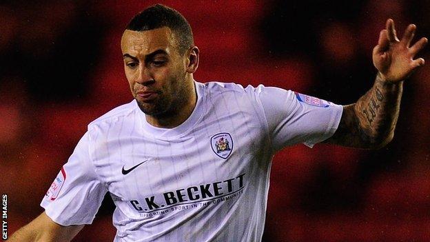 Barnsley striker Craig Davies