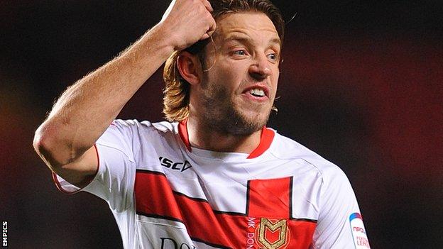 MK Dons midfielder Alan Smith