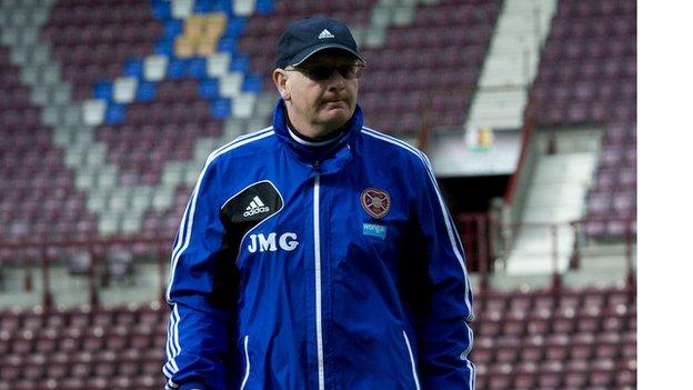 Hearts manager John McGlynn