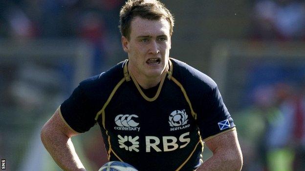 Stuart Hogg in action for Scotland